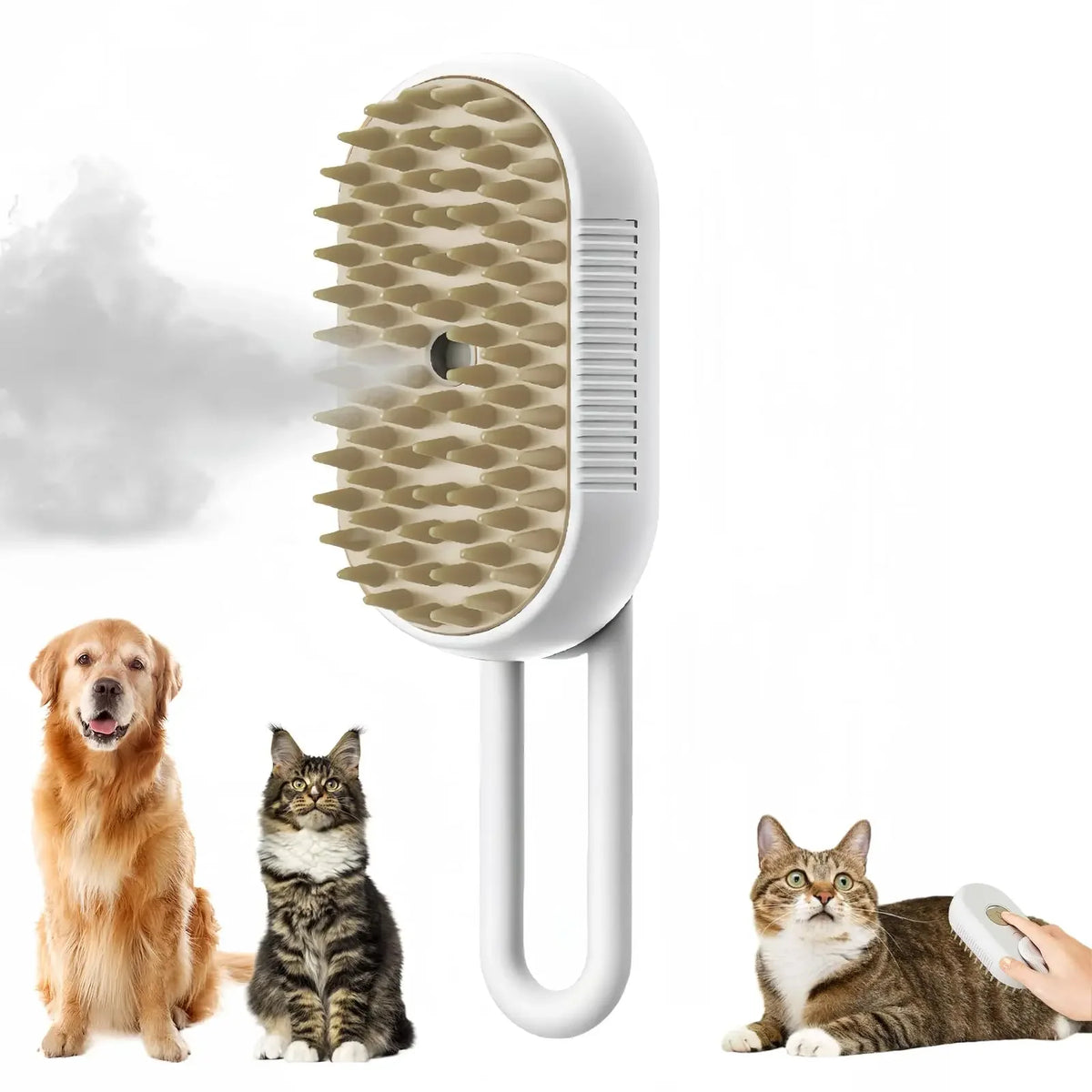 Cepillo AntiPelo con Vapor 3 en 1