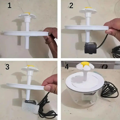 Fuente de Agua para Mascotas con Filtro Automático 1.2L